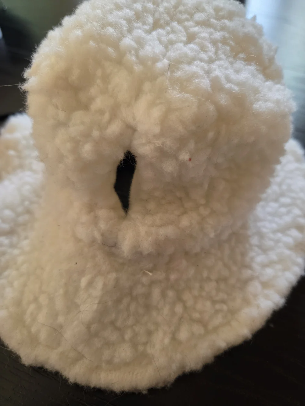 Cozy Cream Sherpa Bucket Hat And Eyemask